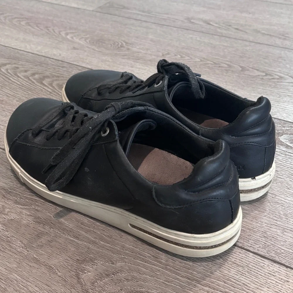 Birkenstock Bend Low Sneakers Mens 44 Black‎ Leather Lace Up Casual Shoes